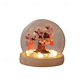 abordables 123496-Bricolage fait à la main cerisier fleur arbre fleur de pêche veilleuse créative lumière ambiante chambre confortable ornements décoratifs