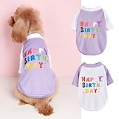 halpa Viilennysliivi ja paita-Koirat Kissat T-paita söpö tyyli Vapaa-aika Hengittävä Pehmeä Pestävä Mukava ulko- Rento / arki Koiran vaatteet for Bichon Frise Pomeranian Pienelle lemmikille papillon Small