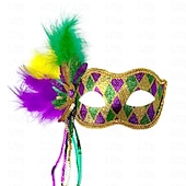 お買い得  アクセサリー-カーニバルマスク マスク ハロウィーン小道具 成人 男性用 女性用 おかしい 怖いコスチューム ハロウィーン カーニバル マルディグラ 簡単なカーニバルコスチューム