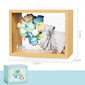baratos Brinquedos de Montar-presentes do dia das mulheres luar sociedade mini partículas criativas brinquedos diy blocos de construção de flores eternas série pacote de flores dia das mulheres presentes do dia das mães para