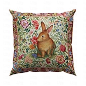 baratos estilo animal-1 pçs Veludo Cobertura de Almofada, Floral Animal Rústico Casual Quadrada Zíper Tradicional Clássico