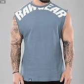 cheap Tank Tops-Men&#039;s Tank Top Vest Top Undershirt Sleeveless Shirt Sleeveless Crewneck Summer Color Block Fashion Designer Basic Vacation Street Going out Black White Khaki Top Tee for Men