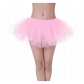abordables Bas-Costume élégant Tutu Jupe en tulle Rétro Vintage Années 1980 Adulte Femmes Halloween Carnaval Soirée Performance Se déguiser