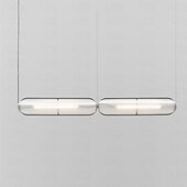 economico Design della linea-lampada a sospensione a led 1 luce 12 cm forme geometriche lampada a sospensione in metallo isola luce moderna stile nordico camera da letto sala da pranzo arredamento illuminazione sospensione