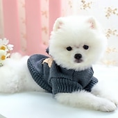 Недорогие Одежда и аксессуары для собак-Собаки Коты Свитера Джемпер Мода Симпатичные Стиль Зима Теплый Мягкий Влажная чистка Удобный на открытом воздухе Спорт Одежда для собак for