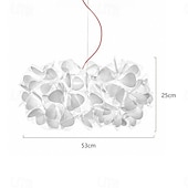 cheap Island Lights-LED Pendant Light 53/78cm 1-Light 1 Light Color Acrylic Modern Style Dining Room Bedroom Pendant Lamps 110-240V