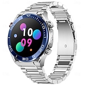 abordables Relojes inteligentes-Reloj inteligente x100 para hombres con llamada Bluetooth, reloj de pulsera con pantalla grande de 1,43 pulgadas, ECG, control de la salud y la glucosa en sangre, reloj inteligente deportivo para