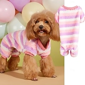preiswerte Overall-Hund Katze Overall Niedlich Lässig Winter Atmungsaktiv Weich Waschbar Bequem Outdoor Alltagstauglich Hundebekleidung for Bichon Frise Zwergspitz Baby Haustier Papillon Klein