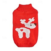お買い得  セーター-犬用 猫用 セーター ジャンパー かわいいスタイル カジュアル 冬 ウォーム 高通気性 ソフト 洗濯可 快適 アウトドア カジュアル／普段着 犬服 for ビジョンフリーゼ ポメラニアン 赤ちゃんサイズ パピヨン Small