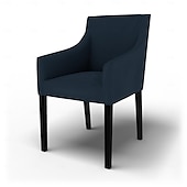 baratos Cobertura de Sofa-Capa de Cadeira Sakarias em Sarja de Algodão com Braços Ajuste Regular Lavável à Máquina