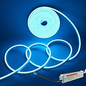 halpa LED-neonvalot-vedenpitävä joustava led-neon-nauhavalo teholla 12v ulkona silikoniköysi 5 m 16,4 ft 600 smd allasvalonauha sopii signature-baariin koti keittiö makuuhuone juhla joulukoristeet