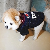 economico Felpe con cappuccio-Cane Gatto Felpa con cappuccio Moda Carino Inverno Caldo Morbido Lavabile Confortevole All&#039;aperto Sportivo Abbigliamento per Cani for Bichon Frisé Barboncino Volpino di Pomerania Cucciolo Papillon