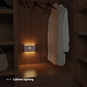 cheap Sensor Night Lights-Smart Sensor Night Light Led Infrared Light Sensor Night Light Typec Rechargeable Magnetic Wireless Sensor Night Light