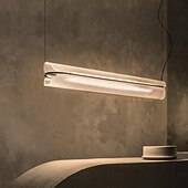 economico Design della linea-lampada a sospensione a led 1 luce 12 cm forme geometriche lampada a sospensione in metallo isola luce moderna stile nordico camera da letto sala da pranzo arredamento illuminazione sospensione