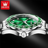 abordables Montres à quartz-Montre homme OLEVS à quartz minimaliste mode décontractée lumineuse calendrier étanche en acier