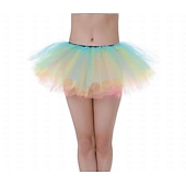 abordables Bas-Costume élégant Tutu Jupe en tulle Rétro Vintage Années 1980 Adulte Femmes Halloween Carnaval Soirée Performance Se déguiser
