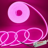 halpa LED-neonvalot-vedenpitävä joustava led-neon-nauhavalo teholla 12v ulkona silikoniköysi 5 m 16,4 ft 600 smd allasvalonauha sopii signature-baariin koti keittiö makuuhuone juhla joulukoristeet