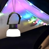 economico Striscie luci ad energia solare-lanterna da campeggio luci solari a stringa multifunzionali ricaricabili tenda da campeggio luce da esterno 16,4 piedi ip65 attrezzatura da campeggio impermeabile con emergenza ricaricabile per decorazioni natalizie, per la casa e per le feste