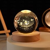 Недорогие Рождественские подарочные огни-прикроватная настольная лампа, светящаяся лампа в виде звездного хрустального шара, прикроватная ночная лампа, проекционная лампа окружающего света