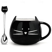 billige Fest utstyr-liten svart katt krus nordisk kreativ søt keramisk kopp kaffekopp par vannkopp