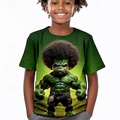 cheap Boy&#039;s 3D Vision &amp; Geometry-Boys 3D Graphic Tee Shirts Short Sleeve 3D Print Summer Active Sports Fashion Kids 3-12 Years Crew Neck Outdoor Casual Daily Regular Fit