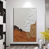 preiswerte Abstrakte Gemälde-handgemaltes, schweres Strukturgemälde, handgemachtes Terrakotta-Strukturgemälde, Wandkunst, minimalistisches Gemälde, Wandkunst, Gipskunst, Terrakotta-abstrakte Kunst, helle Wandkunst,