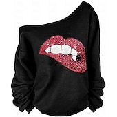 tanie Najfatalniejszy-Retro / vintage Lata 80 Bal maskowy Bluzy Z odsłoniętymi ramionami Strój na bal maskowy Damskie Bal maskowy Impreza / Wieczór Parada równości Miesiąc Dumy Dla dorosłych Top Wiosna Jesień