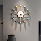 economico decorazioni da parete in metallo-grande orologio da parete in metallo decorativo silenzioso senza ticchettio grandi orologi decorazioni moderne per la casa per soggiorno camera da letto sala da pranzo ufficio
