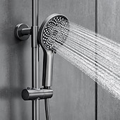 economico Rubinetti doccia-Sistema doccia / Valvola miscelatrice termostatica Impostato - Docetta inclusa Doccia multi spray Moderno Galvanizzato Esterno Valvola in ceramica Bath Shower Mixer Taps