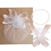cheap Accessories and More-Retro Vintage 1950s 1920s Headpiece Party Costume Fascinator Hat Women&#039;s Masquerade Vacation Event / Party Date Adults&#039; Gloves Necklace Hat All Seasons