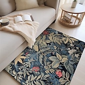 preiswerte Wohn- und Schlafzimmerteppiche-Inspirierter William Morris-Bereichsteppich, Küchenmatte, rutschfeste, ölbeständige Bodenmatte, Wohnzimmerteppich, Innen- und Außenmatte, Schlafzimmerdekoration, Badezimmermatte, Eingangsbereich,