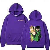 levne Kreslená a filmová postava-Yu Yu Hakusho Yusuke Urameshi Kurama Kapuce Animák Manga Anime Přední kapsa Grafika Pro Pro páry Pánské Dámské Dospělé Karneval Plesová maškaráda Horká ražba Běžné / Denní