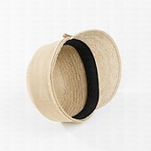 economico Cappelli per feste-cappelli cappello floscio in fibra di cotone cappello di paglia cappello da sole vacanza casual elegante protezione solare con copricapo in puro colore allacciato