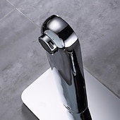 ieftine Robinete Chiuvetă Baie-Baie Chiuveta Robinet - Montare la Perete / Împrăștiat Galvanizat Instalații de Perete Singur mâner două găuriBath Taps