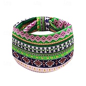 cheap Hair Styling Accessories-Bohemian Women S Elastic Headband African Fashion Print Wide Brimmed Headscarf Sports Yoga Headband