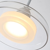 cheap Island Lights-22 cm Single Design Island Design Pendant Light Glass Glass Painted Finishes Modern Nordic Style 110-120V 220-240V