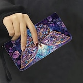 baratos Carteiras-Mulheres Carteira Porta Moedas Carteira de titular de cartão de crédito Couro PU Compras Diário Feriado Ziper Grande Capacidade Durável Borboleta Vermelho Azul Roxo