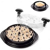 voordelige Fruit- &amp; Groentebenodigdheden-kippenversnipperaar, 30 cm zichtbare vleesversnipperaars tool twist met aparte plaat, grote kippenversnipperaar machine - ergonomische handgreep, vaatwasmachinebestendig, antislip, hittebestendig, bpa-vrij