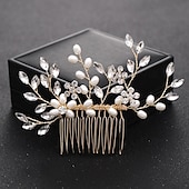 abordables Hair Styling Accessories-Crystal Flower Bridal Hair Comb, Silver Accents, Wedding Hair Comb, Bridal Comb, Hair Comb For Wedding, Bridal Hair Piece, Hair Accessories
