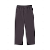 economico Pantaloni cargo-Per uomo Pantaloni cargo Pantaloni Pantaloni casual Tasche Gamba dritta Tinta unica Comfort Caldo Giornaliero Per eventi Per uscire Sportivo Di tendenza Nero Giallo Media elasticità