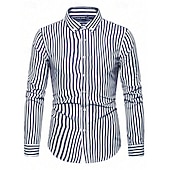 preiswerte Herrenhemd zum Knöpfen-Herren Hemd Sommerhemd Knopfhemd Lässiges Hemd Schwarz Rote Blau Langarm Streifen Kargen Täglich Urlaub Bekleidung Brautkleider schlicht Komfortabel Smart Casual