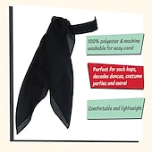 Недорогие Аксессуары и многое другое-Ретро винтажные наряды 1950-х годов рокабилли квадратный шифоновый шарф в горошек наряд для вечеринки повседневный стиль шарф для взрослых весна и лето