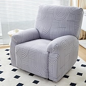 baratos Cadeira Reclinável &amp; Cadeirões-capas de sofá reclináveis jacquard capa de sofá 4 peças conjunto capa de cadeira reclinável, protetor de móveis elástico de elastano capa de sofá macia com fundo elástico