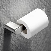cheap Towel Bars-Bathroom Accessory Set Wall Mounted Brushed Stainless Steel Include Robe Hook Towel Bar Toilet Paper Holder with Mobile Phone Storage Shelf Towel Holder and Roll Paper Shelf 1or 3pcs