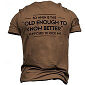 abordables Camiseta gráfica para hombres-Hombre Letra Estampados Camiseta Camisetas gráficas Algodón Manga Corta Gráfico Camisa Azul oscuro#1 Azul Marino Azul Oscuro Camiseta cómoda Exterior Calle Ropa de diseñador de moda