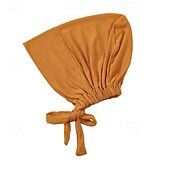 cheap Arabian Muslim-Muslim Underscarf Women Veil Hijab Bonnet Solid Color Scarf Turbans Head scarves For Female Hijab Cap Islamic Hat Turbante Mujer