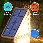 abordables Éclairage paysager-Lampe de marche solaire étanche IP67 pour l&#039;extérieur, éclairage d&#039;escalier extérieur, conception de lentilles LED, lumière d&#039;escalier antivol super brillante, éclairage de décoration pour jardin,