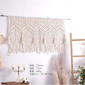 levne Nástěnné tapiserie-macrame závěs na zeď macrame záclonový závěs na okenní dveře boho macrame nástěnný gobelínový dekor se střapcem