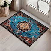 preiswerte Fußmatten-Vintage-Ramadan-Druck, Fußmatte, Fußmatten, waschbare Teppiche, Küchenmatte, rutschfester, ölbeständiger Teppich, Innen- und Außenmatte, Schlafzimmerdekoration, Badezimmermatte, Eingangsteppich