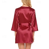 abordables Lencería sexy-Lencería sexy erótica de encaje para mujer, ropa de dormir sexy, conjunto de lencería sexy de spandex de color sólido, conjuntos para el hogar